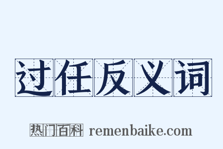 过任反义词是什么意思的图片